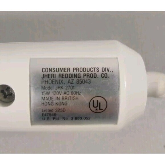 Jheri Redding II Spee-D-Curl Curling Iron 5/8" Barrel JRK2701 White Vintage - Picture 8 of 8